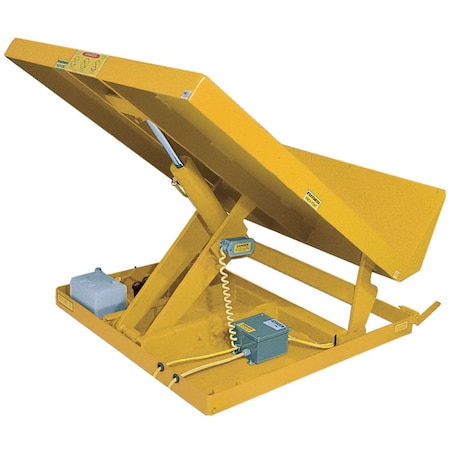 Vestil 54" X 48" Yellow Lift Table, Load Cap. 2000 lb., 208V UNI-5448-2-YEL-208-3